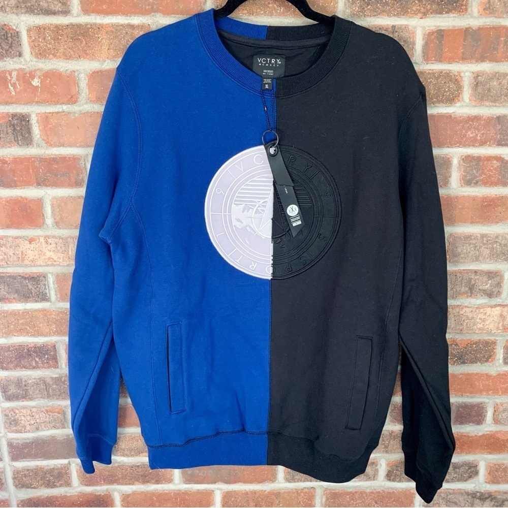 10.deep‎ Victory Sport Two Tone Color-block Crew Sweatshirt